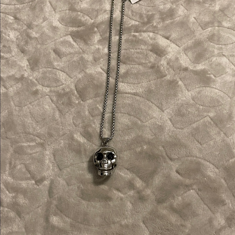 Black Jack Stainless Steel Skull Chain Necklace